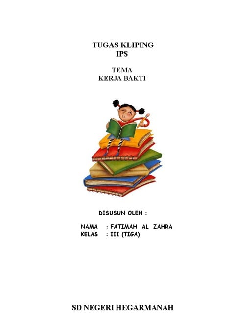 Contoh Cover Kliping Untuk Tugas Sekolah And Cara Membuatnya