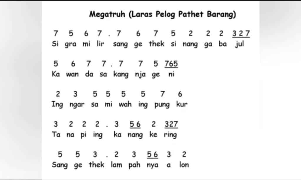 5 Contoh Tembang Megatruh dan Artinya